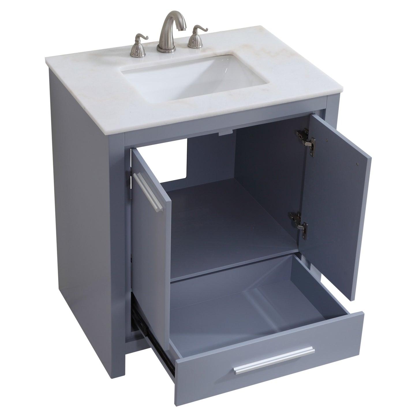 VF-1028 30" Single Bathroom Vanity Set in Grey