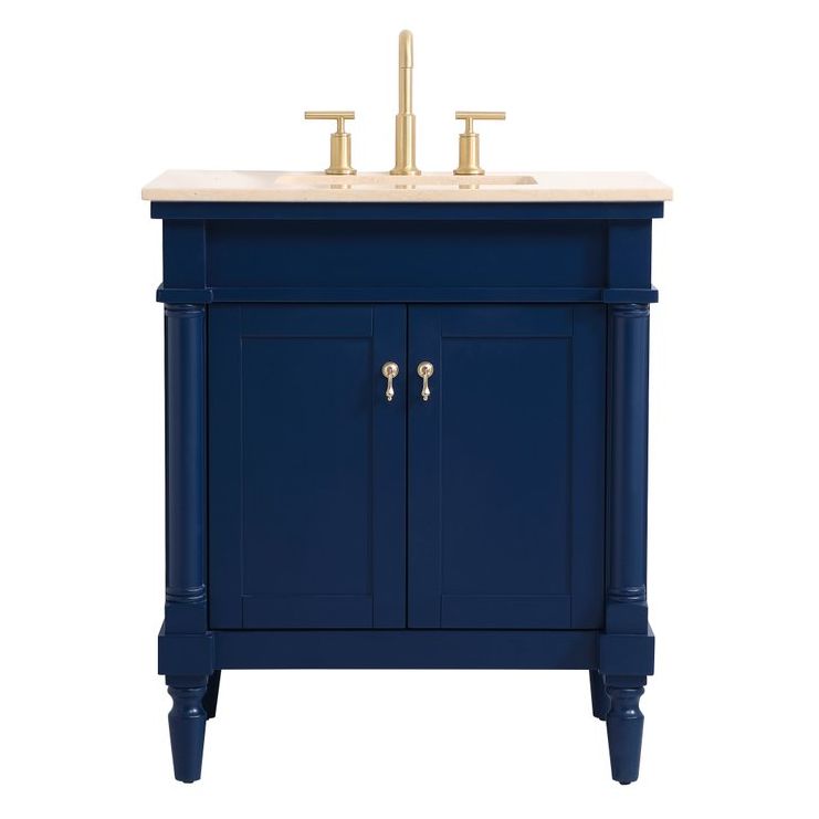 VF-1030BL 30" Single Bathroom Vanity in Blue