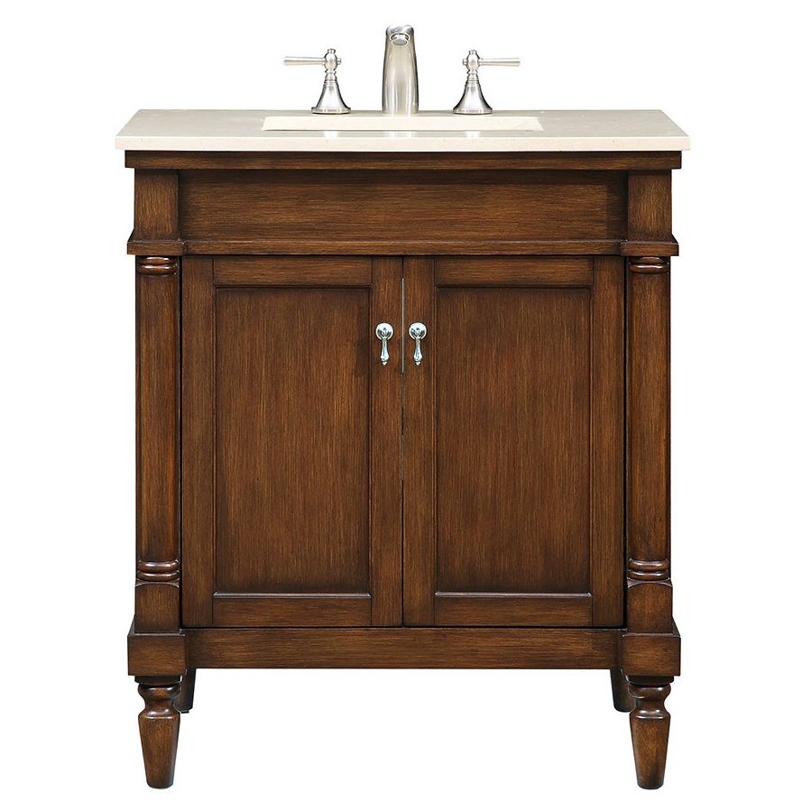 VF-1030 30" Single Bathroom Vanity Set in Brown