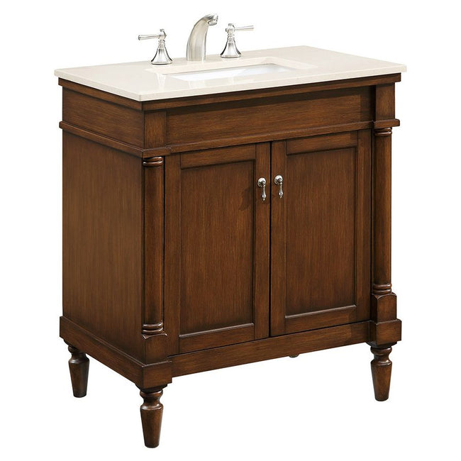 VF-1030 30" Single Bathroom Vanity Set in Brown