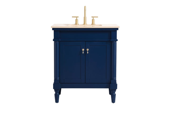 VF-1030BL 30" Single Bathroom Vanity in Blue