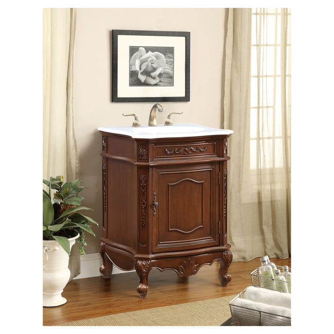 VF-1031 24" Single Bathroom Vanity Set in Coffee