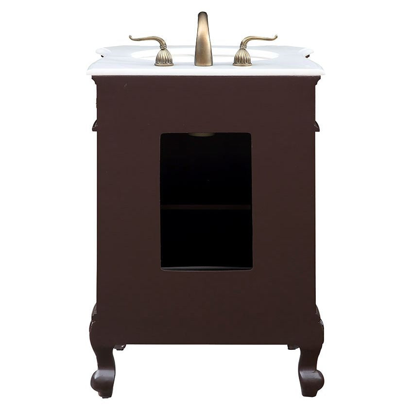 VF-1031 24" Single Bathroom Vanity Set in Coffee