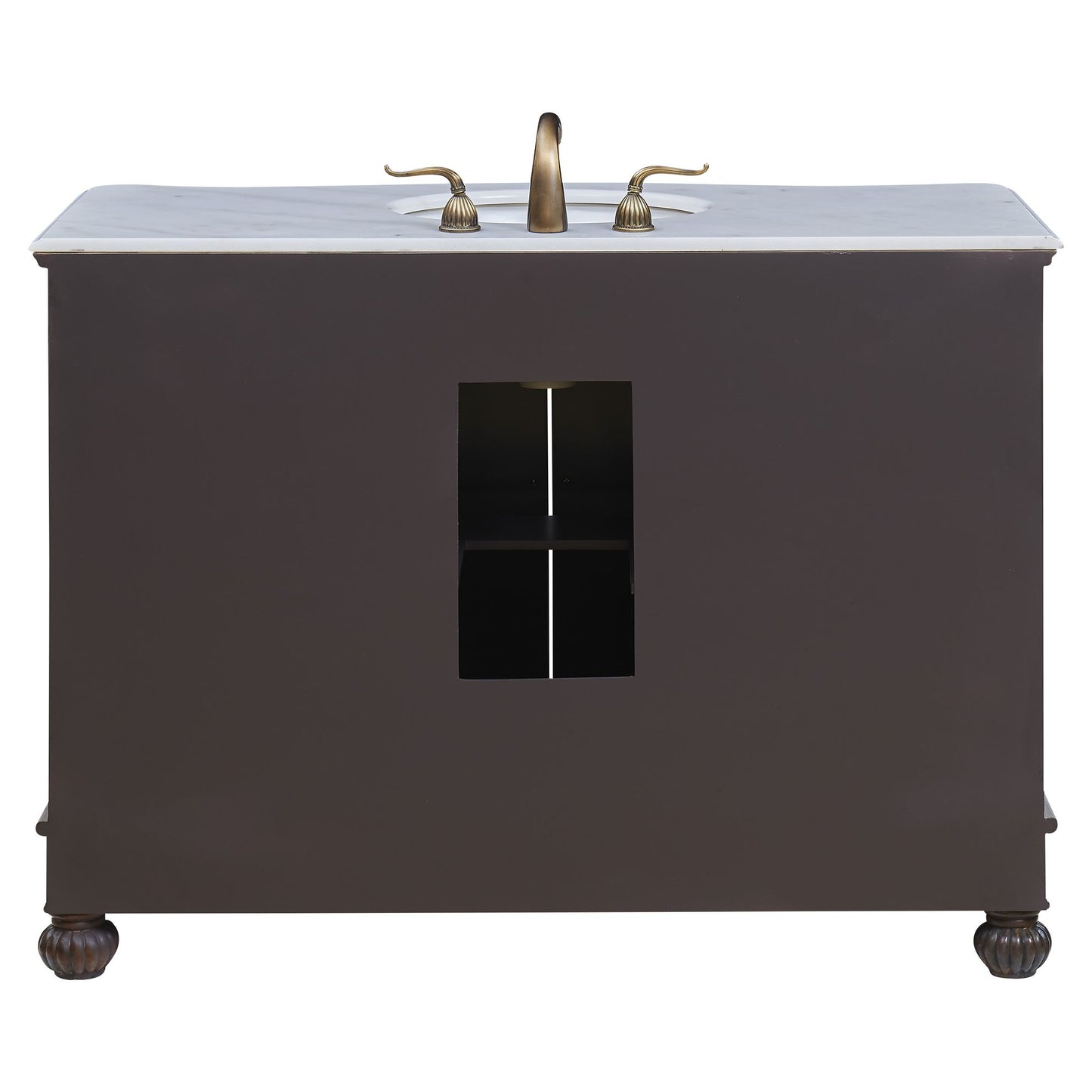 VF-1034 48" Single Bathroom Vanity Set in Teak Color