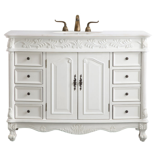 VF-1039 48" Single Bathroom Vanity Set in Antique White