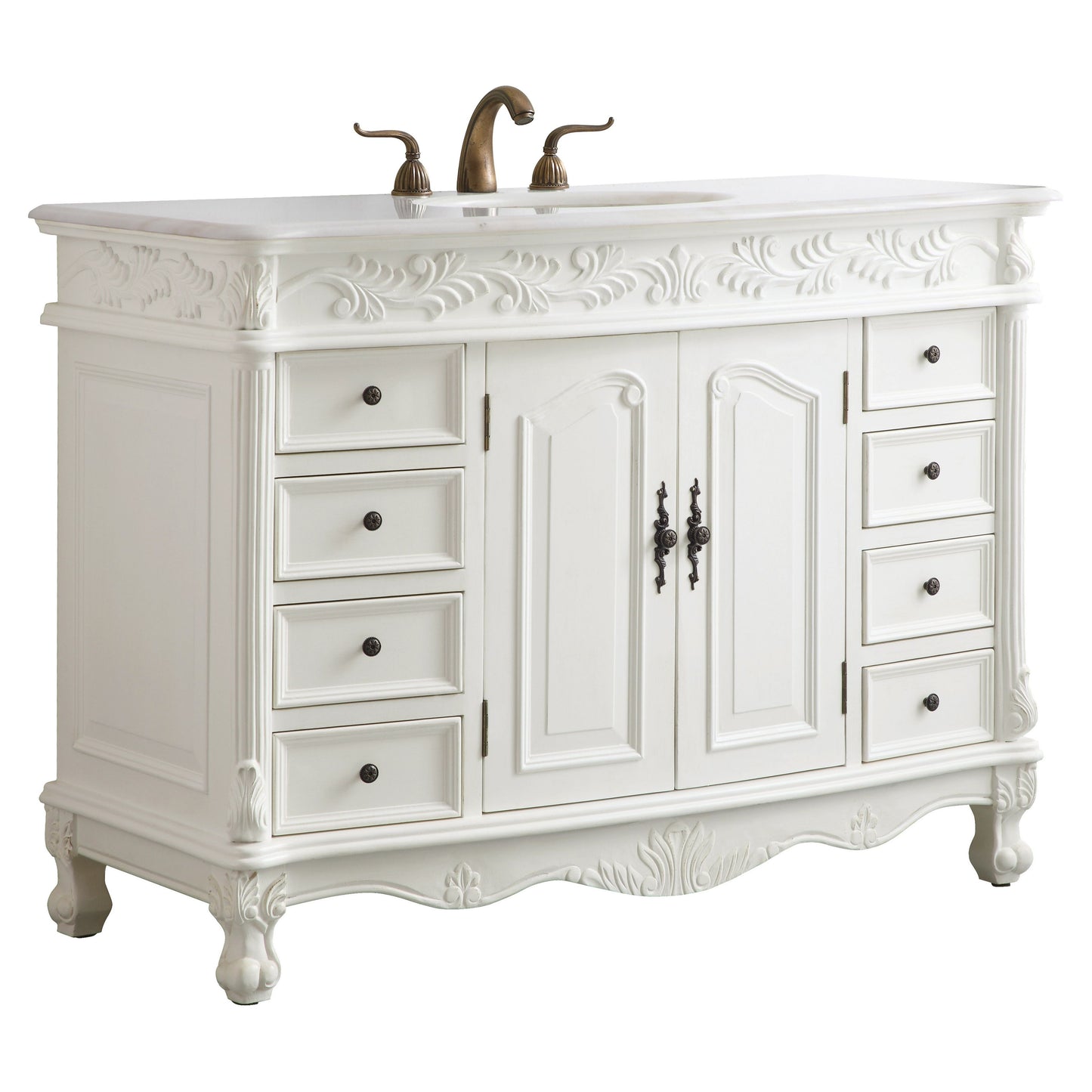 VF-1039 48" Single Bathroom Vanity Set in Antique White