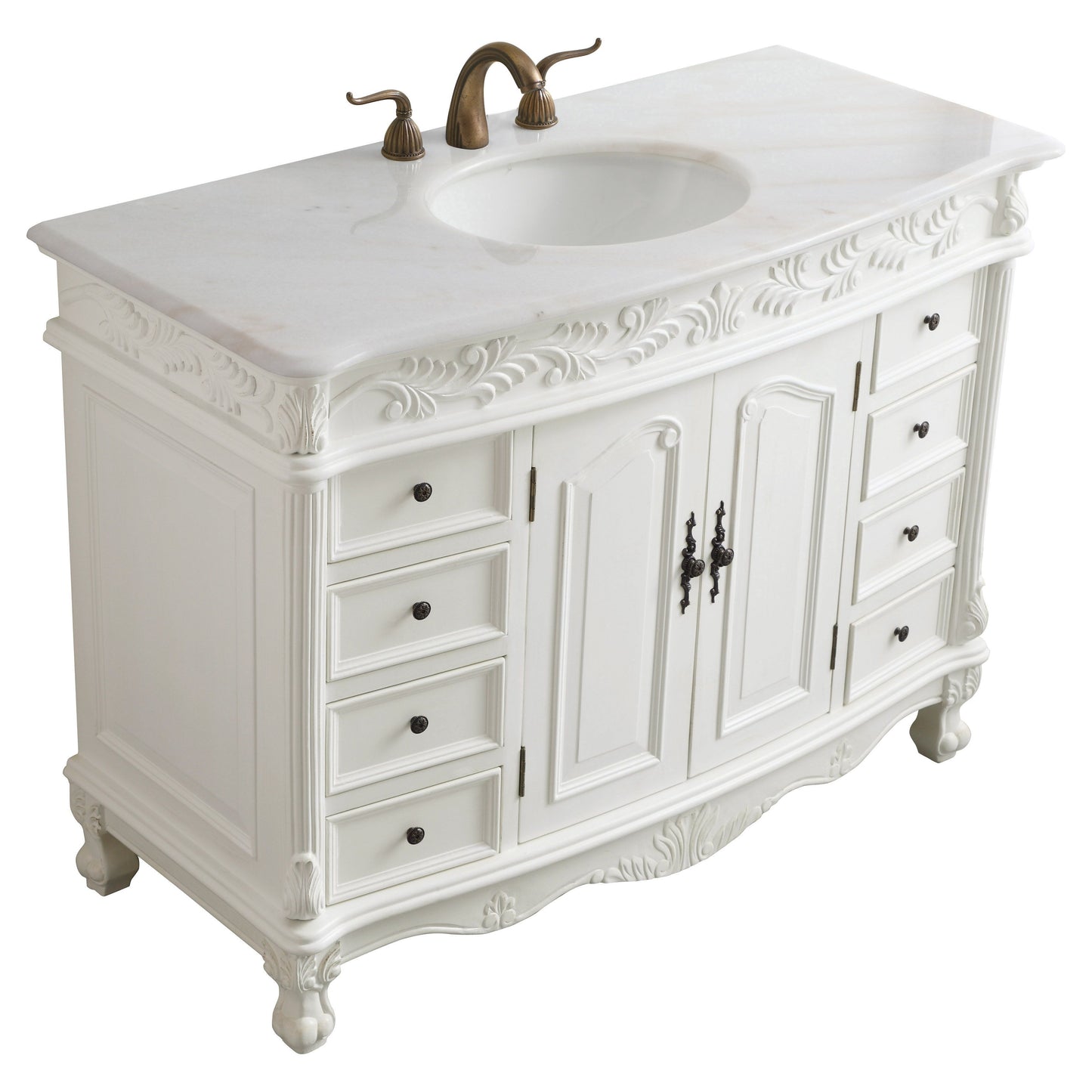 VF-1039 48" Single Bathroom Vanity Set in Antique White