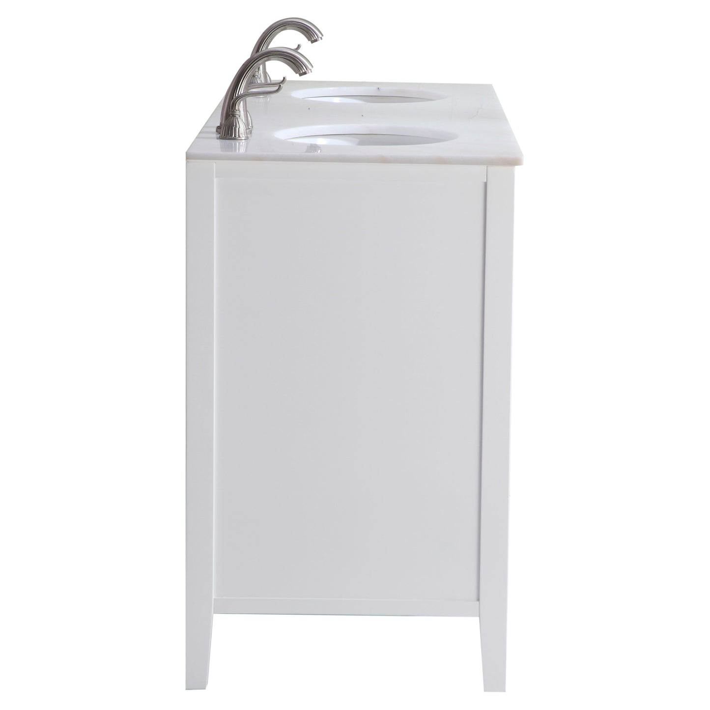 VF-1042 60" Double Bathroom Vanity Set in White