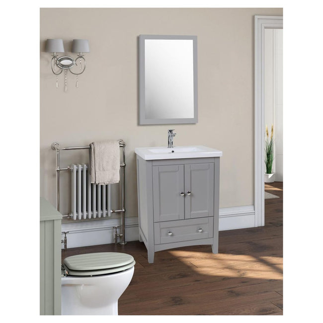 VF-2002 24" Single Bathroom Vanity Set in Medium Grey