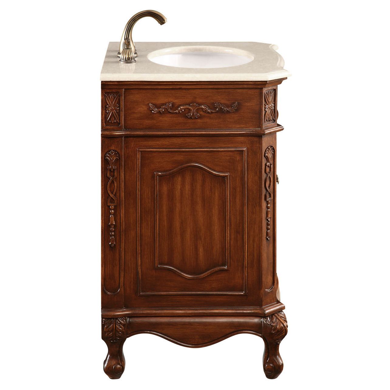 VF-1005 24" Single Bathroom Vanity Set in Brown