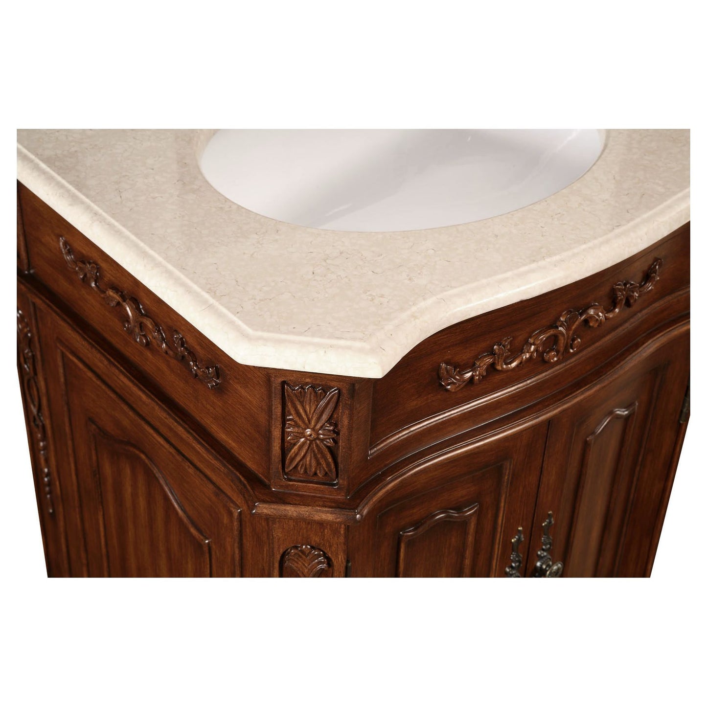 VF-1005 24" Single Bathroom Vanity Set in Brown