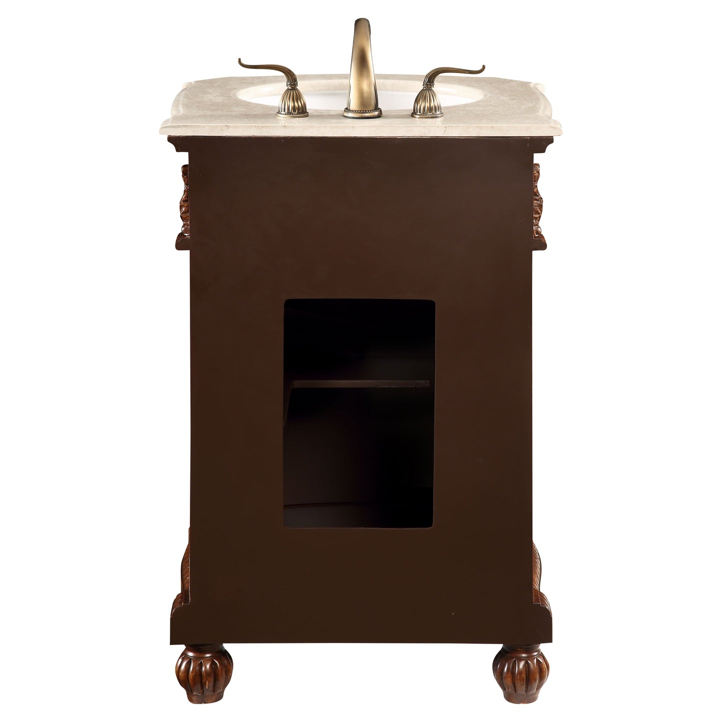 VF-1009 24" Single Bathroom Vanity Set in Brown