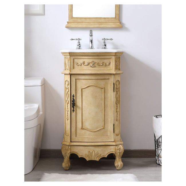 VF10119AB 19" Single Bathroom Vanity Set in Antique Beige