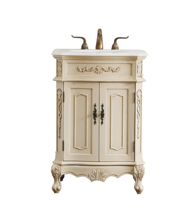 VF10124LT 24" Single Bathroom Vanity Set in Light Antique Beige