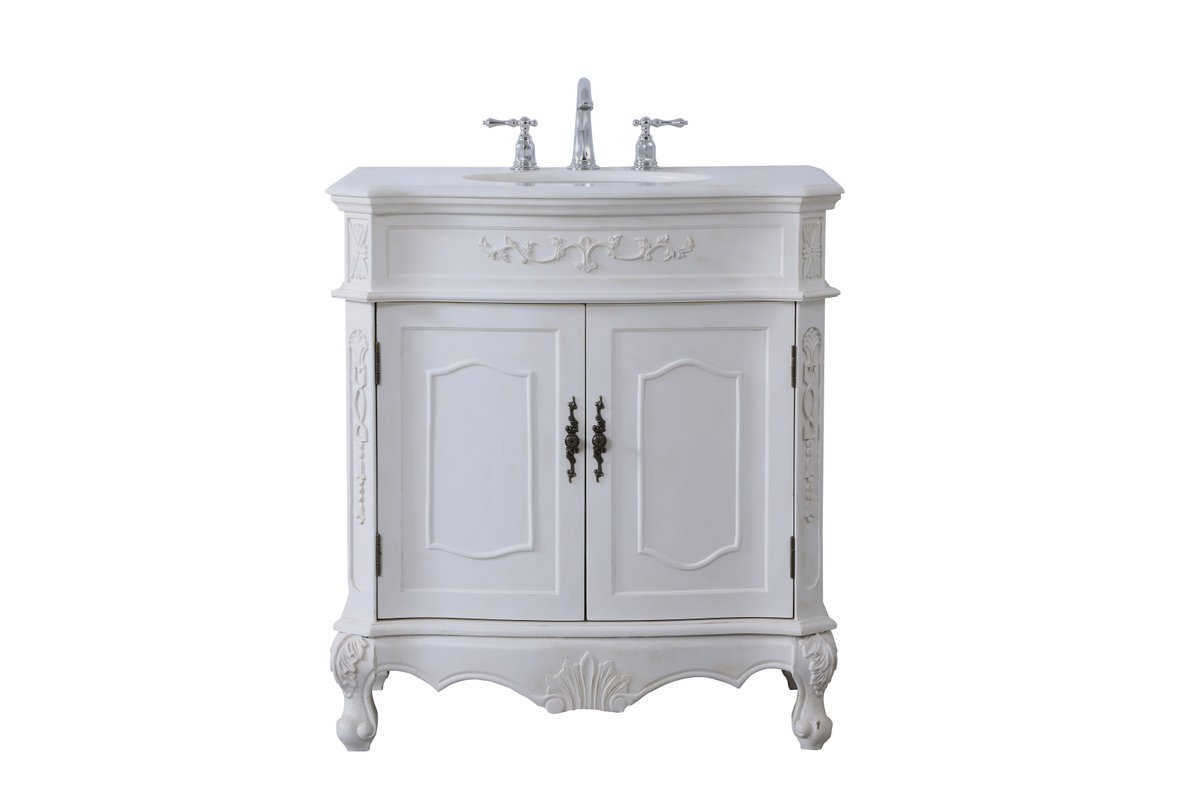 VF10132AW 32" Single Bathroom Vanity Set in Antique White