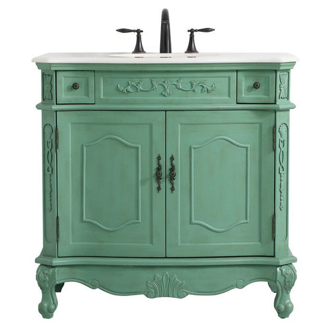 VF10136VM 36" Single Bathroom Vanity in Vintage Mint