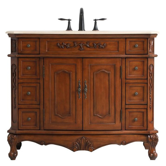 VF10142TK 42" Single Bathroom Vanity in Teak