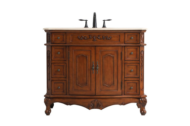 VF10142TK 42" Single Bathroom Vanity in Teak