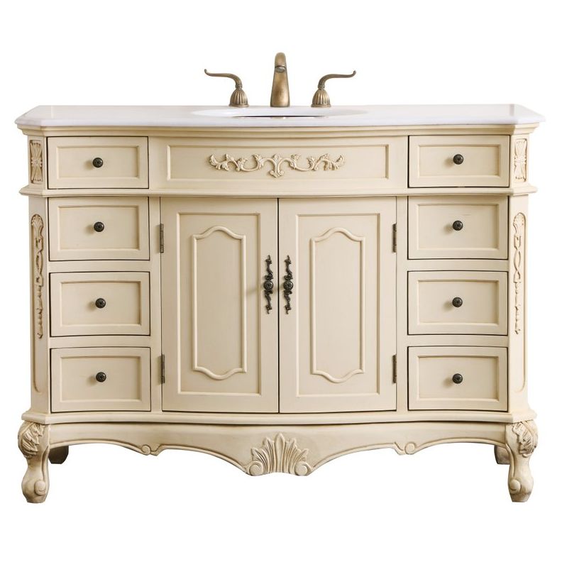 VF10148LT 48" Single Bathroom Vanity Set in Light Antique Beige