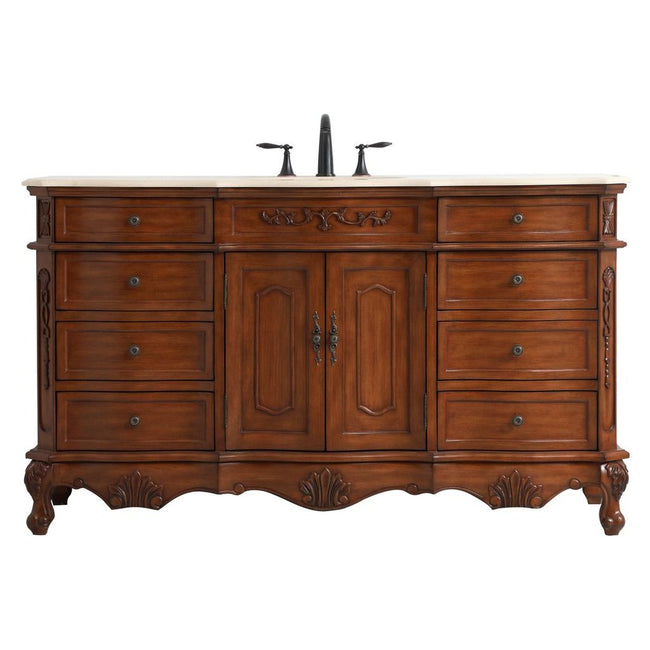 VF10160TK 60" Single Bathroom Vanity in Teak
