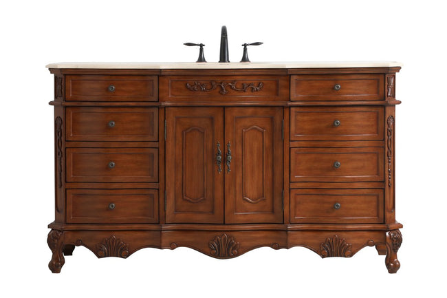 VF10160TK 60" Single Bathroom Vanity in Teak
