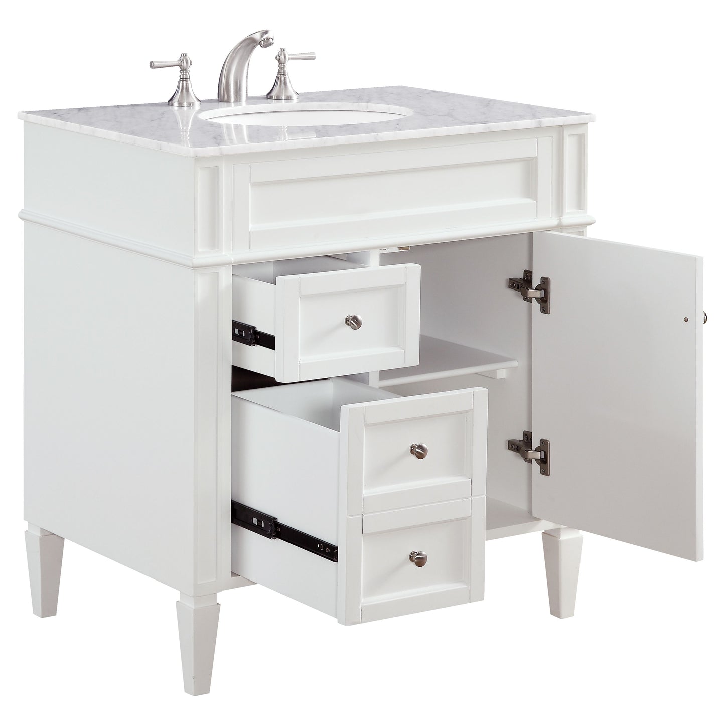 VF-1024 32" Single Bathroom Vanity Set in White