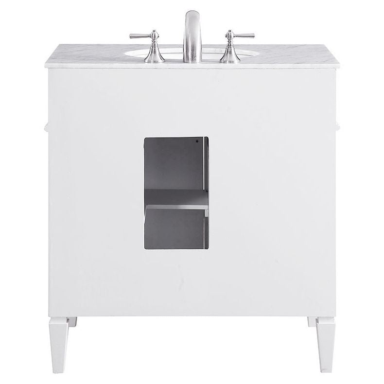 VF-1024 32" Single Bathroom Vanity Set in White
