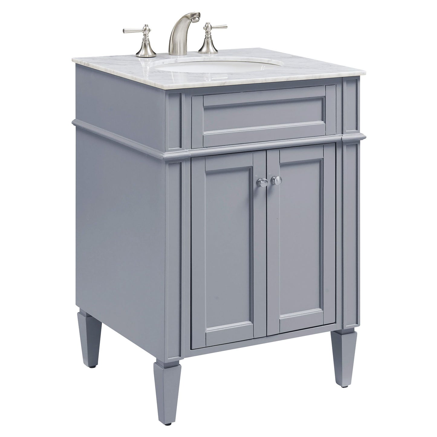 VF-1027 24" Single Bathroom Vanity Set in Grey