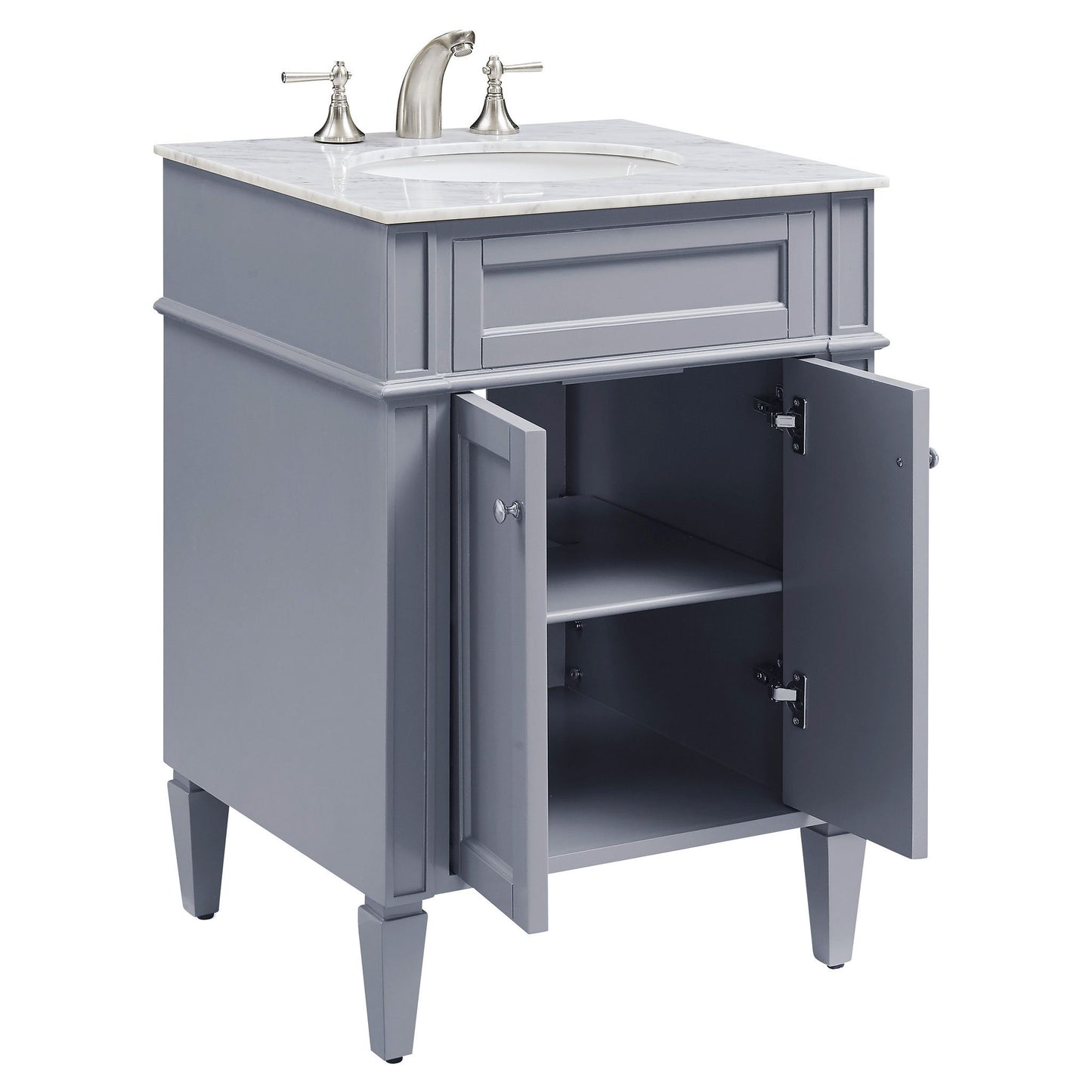 VF-1027 24" Single Bathroom Vanity Set in Grey
