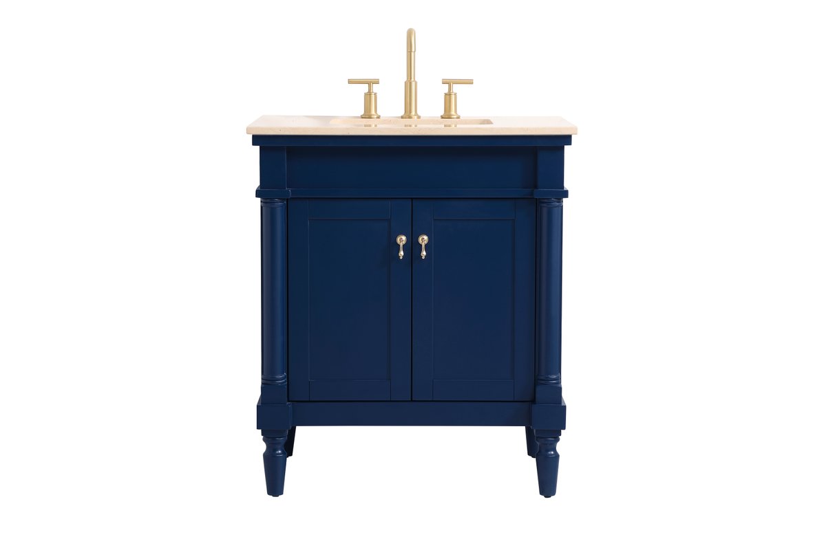 VF-1030BL 30" Single Bathroom Vanity in Blue