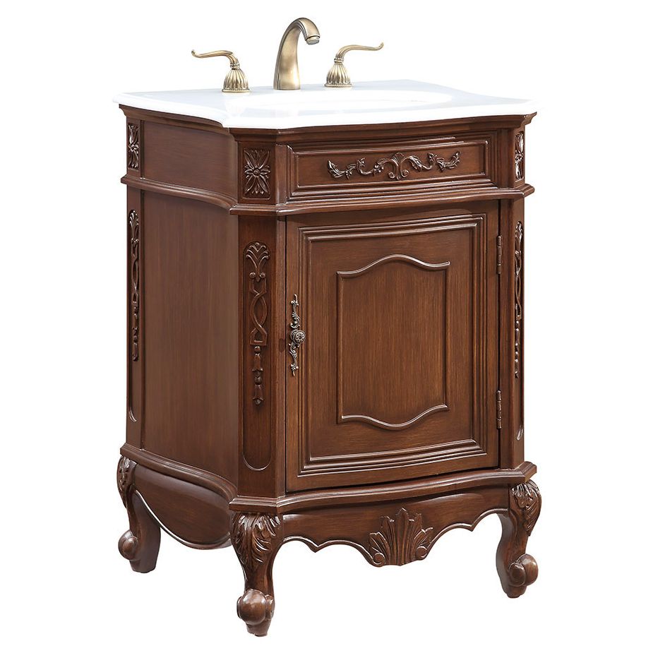 VF-1031 24" Single Bathroom Vanity Set in Coffee