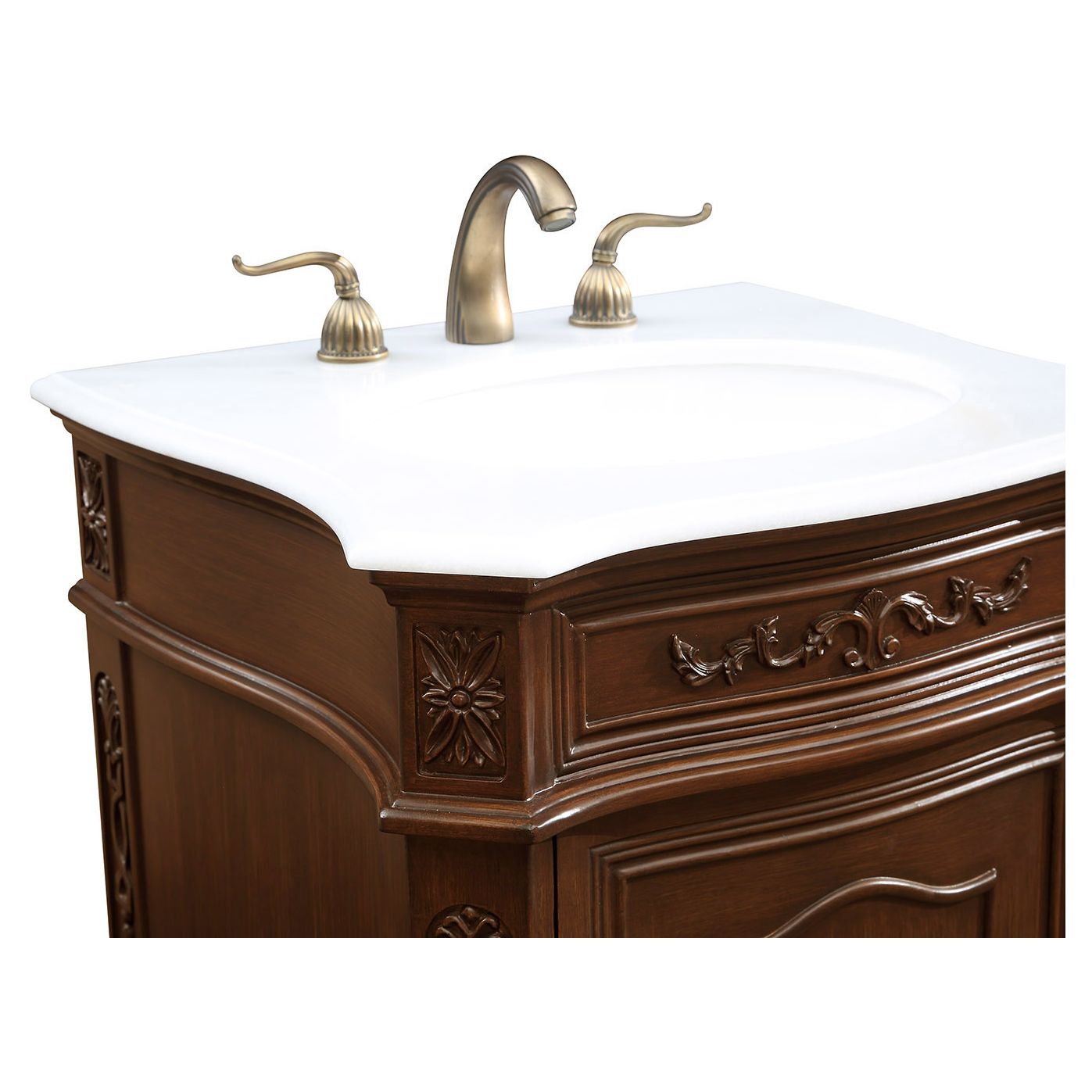 VF-1031 24" Single Bathroom Vanity Set in Coffee