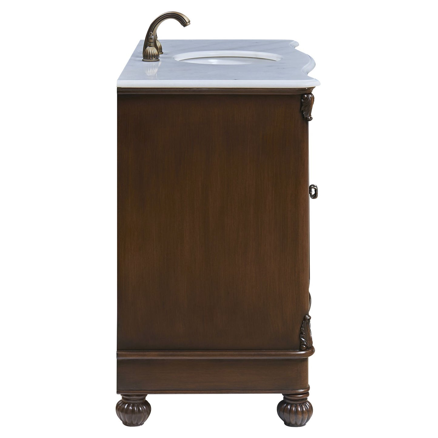 VF-1034 48" Single Bathroom Vanity Set in Teak Color