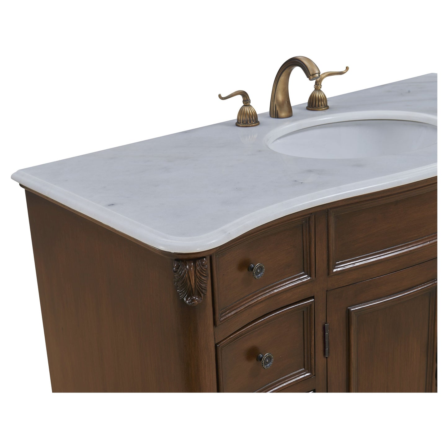 VF-1034 48" Single Bathroom Vanity Set in Teak Color