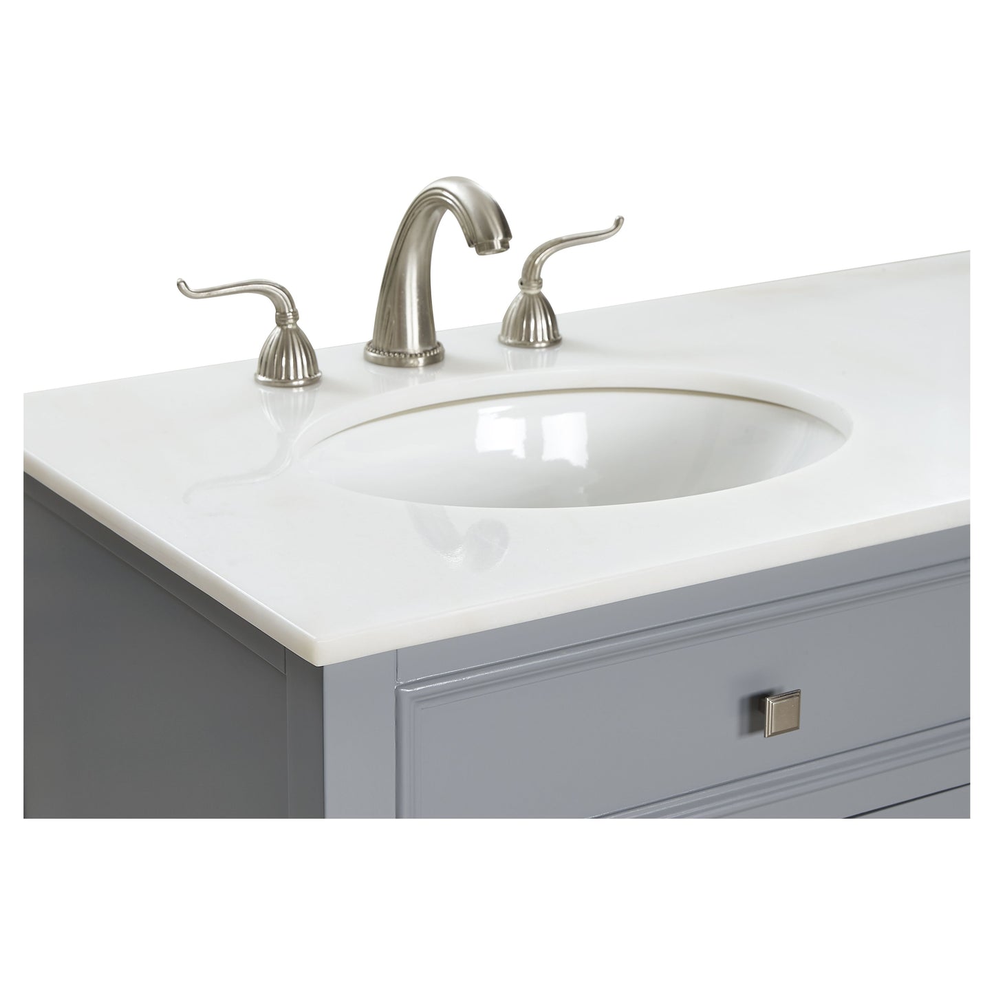VF10460GR 60" Double Bathroom Vanity in Grey