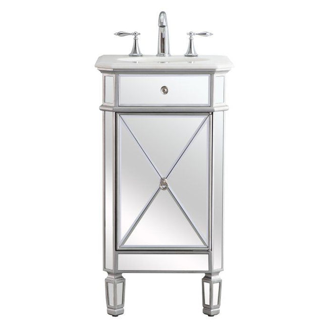 VF11019SL 19" Single Bathroom Vanity Set in Antique Silver