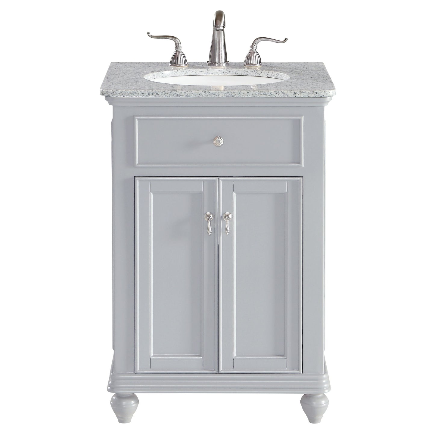 VF12324GR 24" Single Bathroom Vanity Set in Light Grey