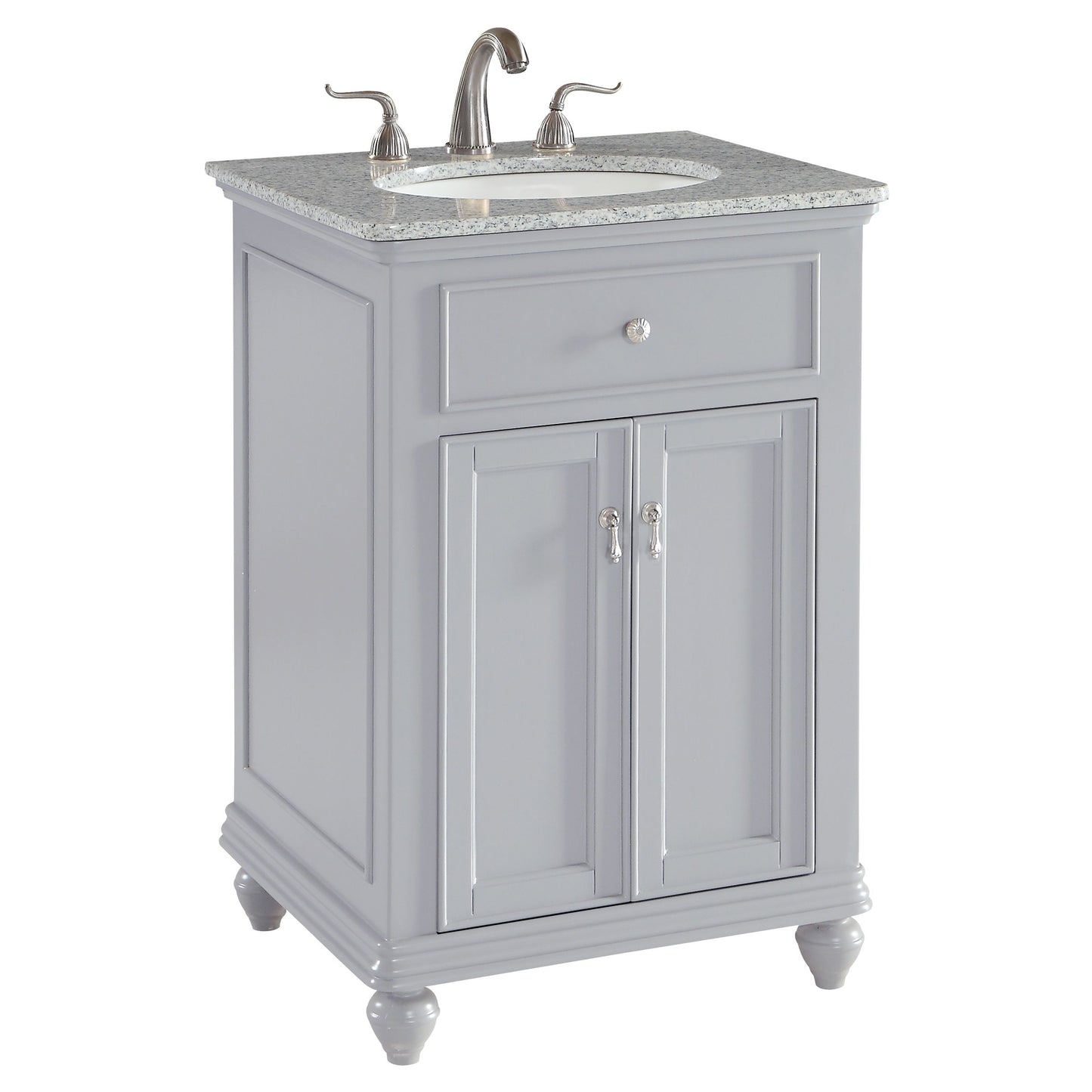 VF12324GR 24" Single Bathroom Vanity Set in Light Grey