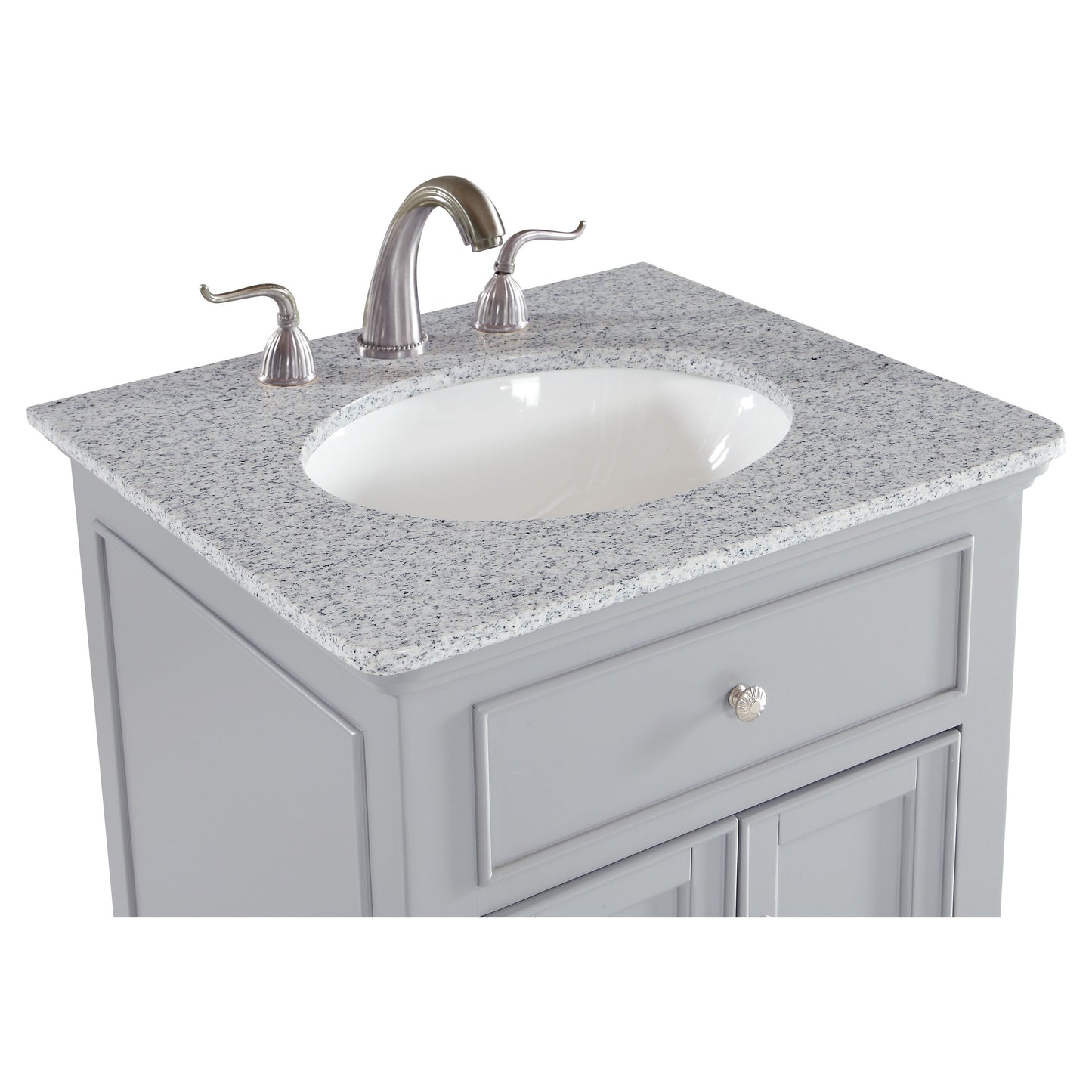 VF12324GR 24" Single Bathroom Vanity Set in Light Grey