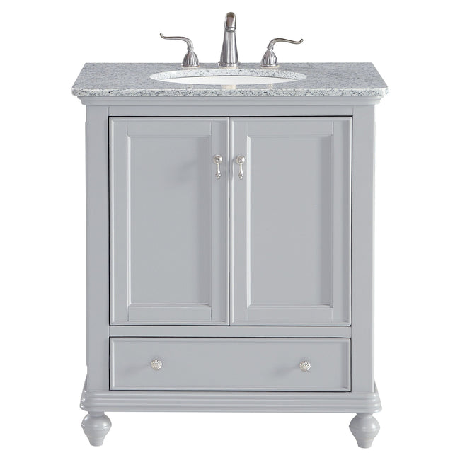 VF12330GR 30" Single Bathroom Vanity Set in Light Grey