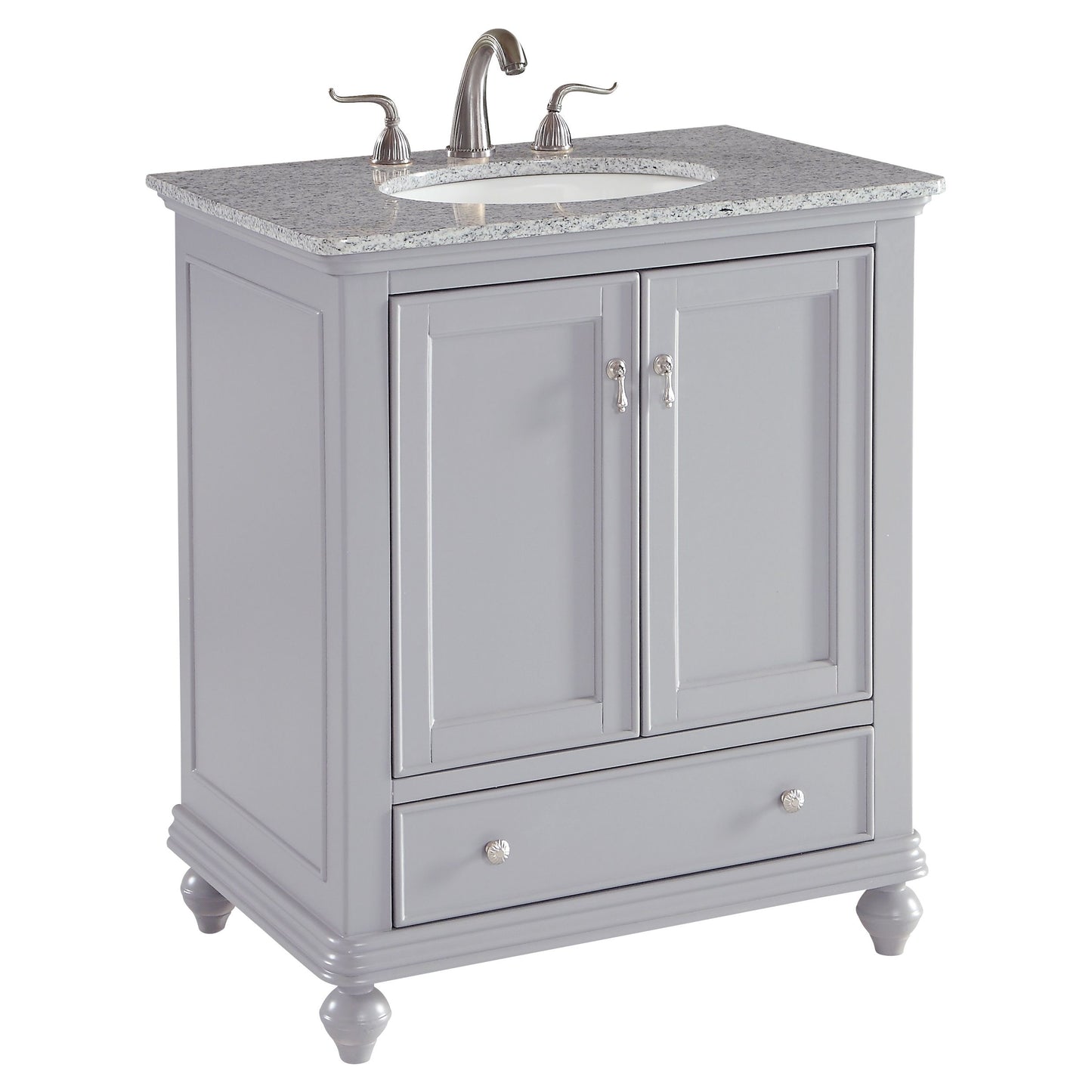 VF12330GR 30" Single Bathroom Vanity Set in Light Grey