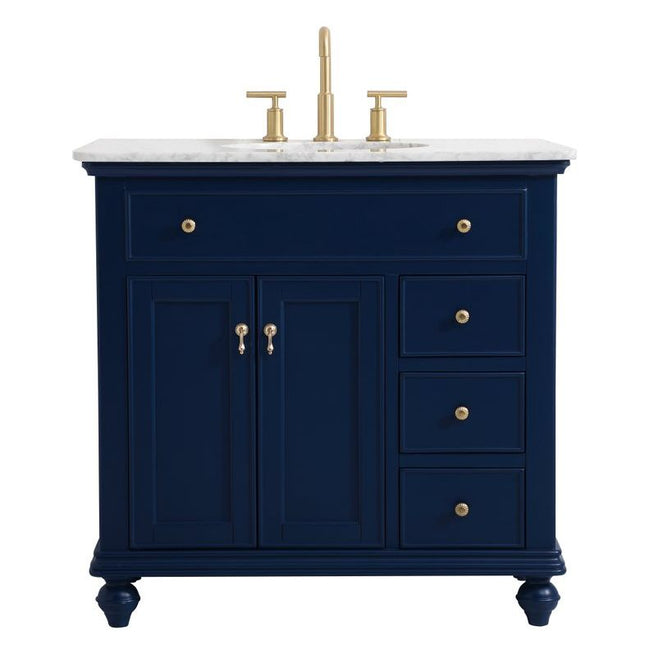 VF12336BL 36" Single Bathroom Vanity in Blue