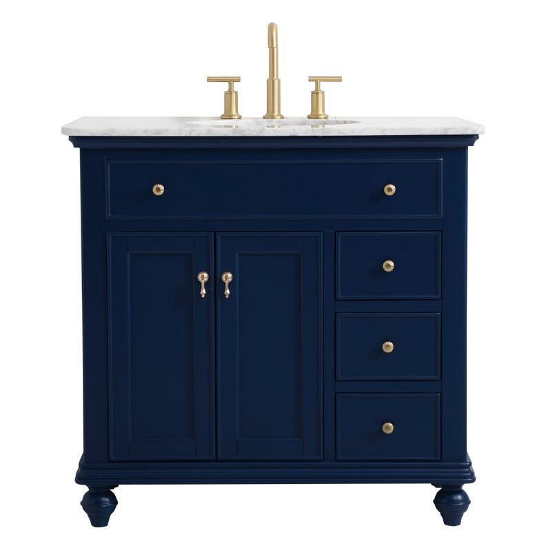 VF12336BL 36" Single Bathroom Vanity in Blue