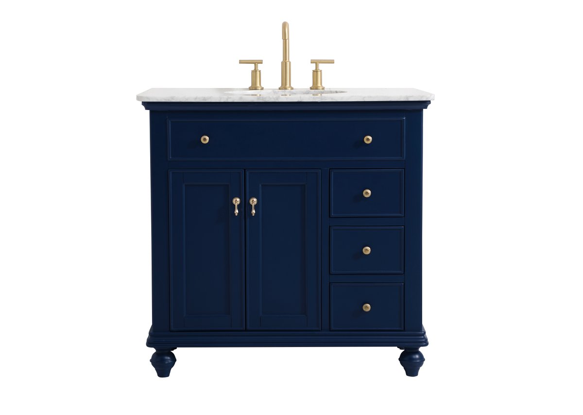 VF12336BL 36" Single Bathroom Vanity in Blue