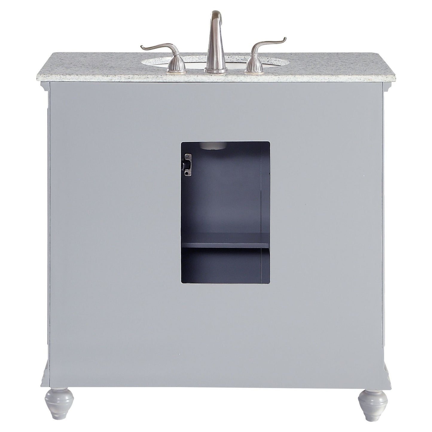 VF12336GR 36" Single Bathroom Vanity Set in Light Grey