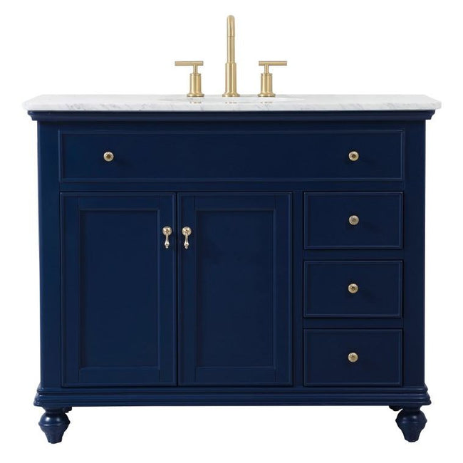 VF12342BL 42" Single Bathroom Vanity in Blue
