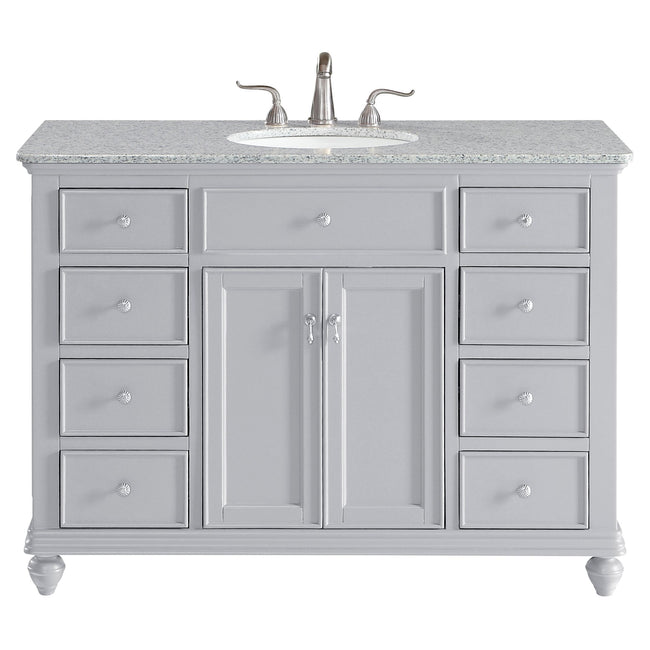 VF12348GR 48" Single Bathroom Vanity Set in Light Grey