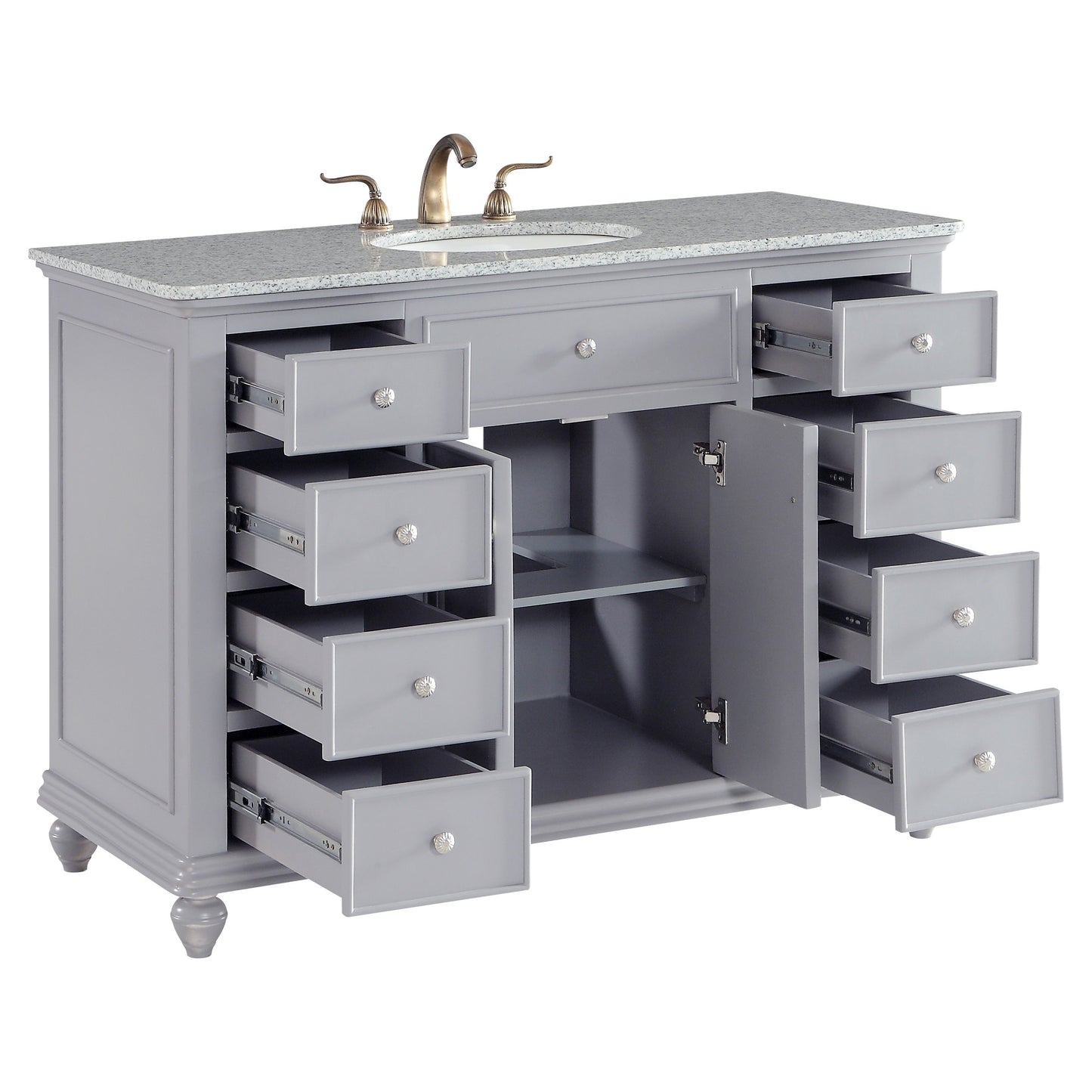 VF12348GR 48" Single Bathroom Vanity Set in Light Grey