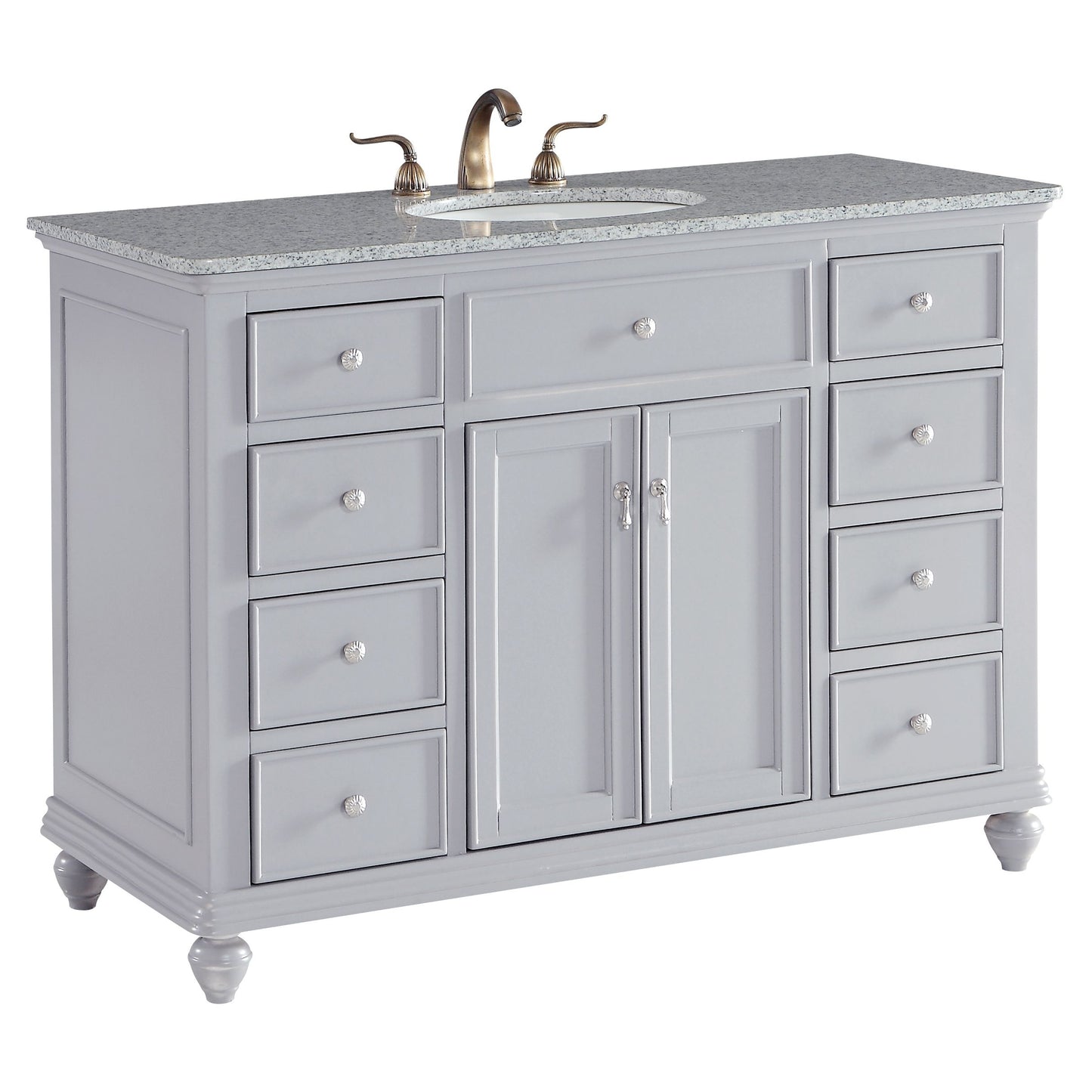 VF12348GR 48" Single Bathroom Vanity Set in Light Grey