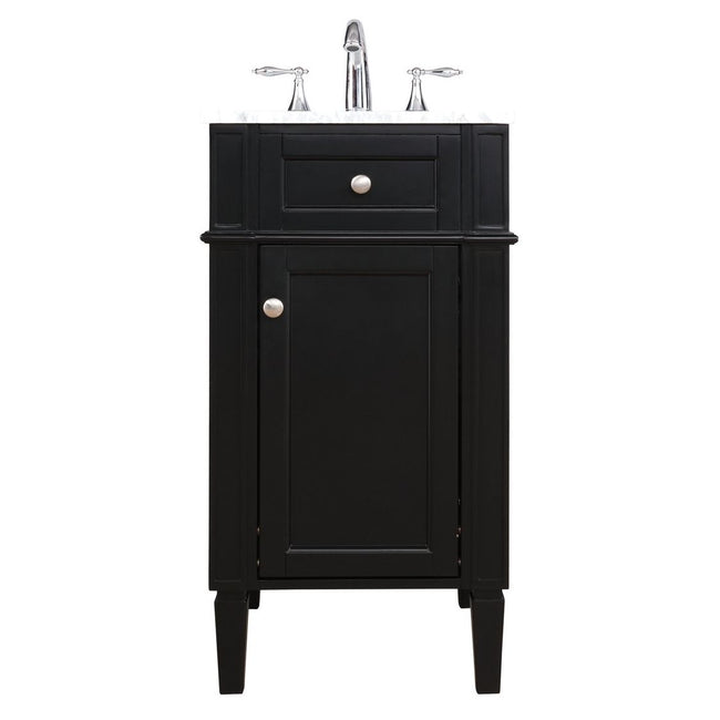 VF12518BK 18" Single Bathroom Vanity in Black